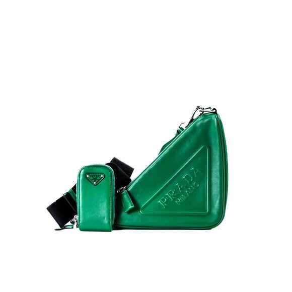 Prada Triangle Crossbody Green - Picture 1 of 4